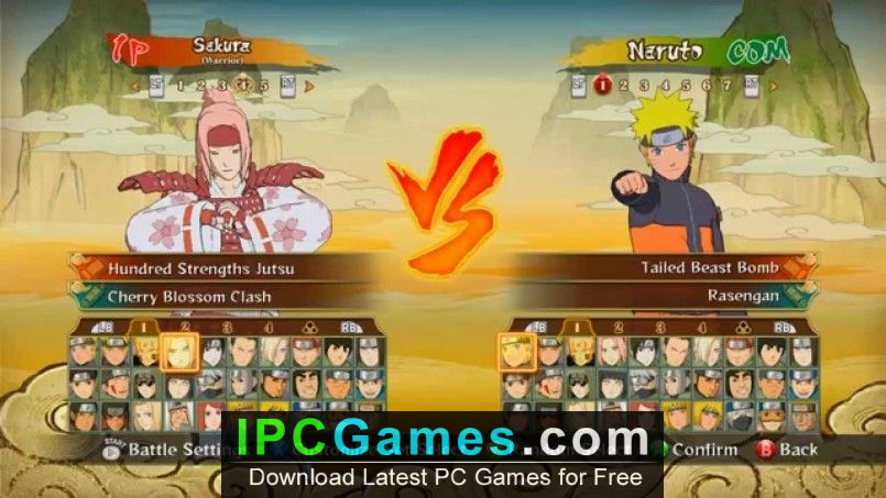 Naruto Ultimate Ninja Storm 5 PPSSPP Free Download File